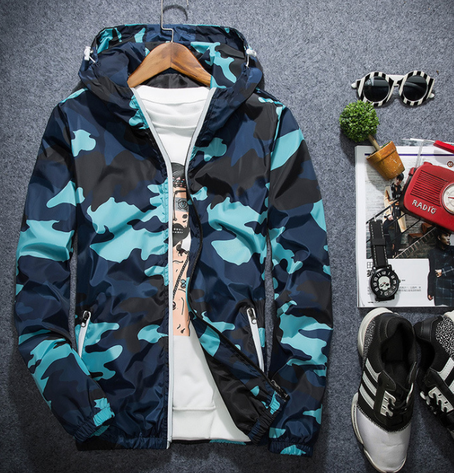 Men Jacket Fashion Windbreaker For All Seasons Casual Mens Zipper Coat