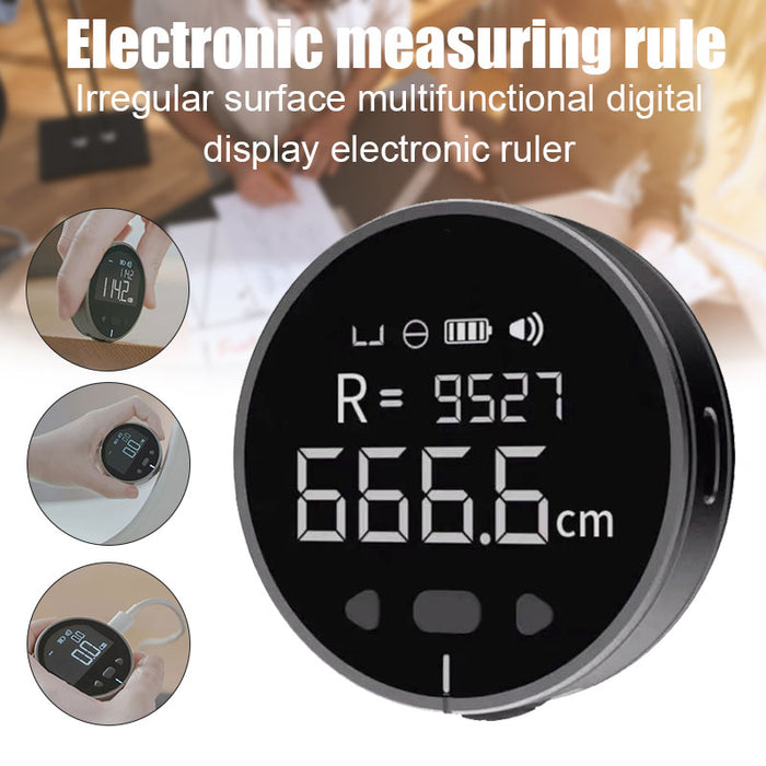 Instrumento de medição de distância Régua de medição eletrônica Fita métrica de alta definição Digital LCD Ferramenta de régua de medição eletrônica de alta precisão