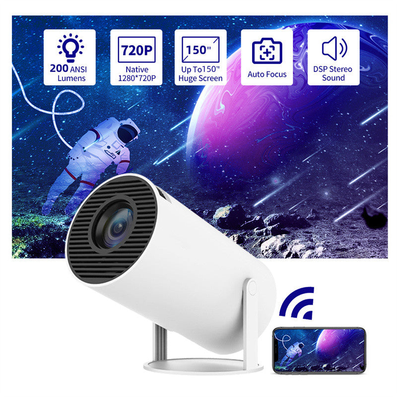 Portable Projector Mini Straight Projector 180 Degrees Projection Angl