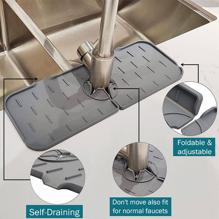 Küche Silikon Wasserhahn absorbierende Matte für Waschbecken Spritzschutz - Arbeitsplatte Schutz für Bad und Küche